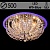 Люстра 55782/500 CR хром 5х40W E14 LED-WT+Blue ПДУ d500, SDA22