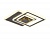Светильник Ambrella FA262 CF/TI кофе/янтарь 112W 540*540*80 (ПДУ РАДИО 2.4)