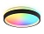 Светильник Ambrella FZ604 BK/GD черный/золото IP20 46W 3000K-6500K+RGB D390*80 (ПДУ ИК)