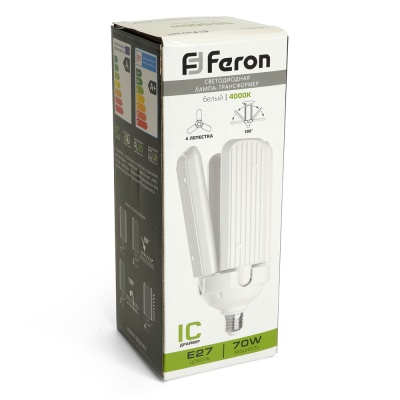 Лампа светодиодная FERON LB-654 70W 230V E27 4000K 4 лепестка