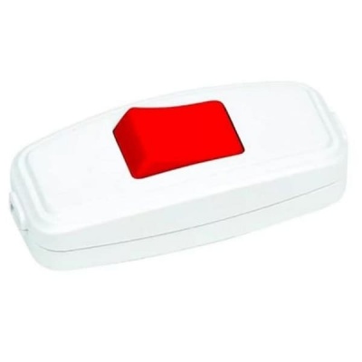 300-002-708 Выключатель для бра (красный-белый) HOROZ