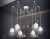 Светильник подвесной в стиле лофт Ambrella TR8131/6 WH белый E27*6 max 40W D700*800