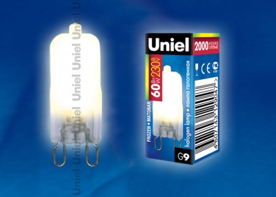 Лампа галогенная UNIEL JCD-FR-60/G9 картон