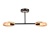 Подвесной светильник TR8244/2 BK/LWD черный/светлое дерево E27/2 max 40W 590*165*220