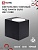 Светильник уличный настенный односторонний IN HOME НБУ CUBE-1хGU10-BL алюм под 1хGU10 черный IP54