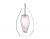 Светильник подвесной со сменной лампой Ambrella TR3626 CH/CL хром/матовый G9 max 40W D200*1100