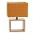 Светильник настольный UNIEL UML-B401 E27 ORANGE/WOOD 40W. Механический выключатель. Оранжевый