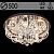 Люстра 55784/500 CR хром 5х40W E14 LED-WT ПДУ d500 h250, SDA22