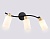 Светильник накладной Ambrella TR8722/3 BK/WD черный/дерево E14/3 max 60W 580*100*210