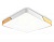 Светильник светодиодный Ambrella FZ1312 WH/LW белый/светлое дерево 36W 5000K 400*400*50 (без ПДУ)