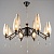 Люстра NH5260/8+4 COF+FGD кофе/золото 12х40W E14 d780 h570, QH22