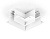 Коннектор угловой для встраиваемого шинопровода Magnetic GL3352 WH белый 85*85*H46.8 AMBRELLA