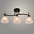 Люстра XA1589B/3 BK+WOOD черный/дерево 3х60W E27 d580 h260, HN24
