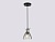 Светильник подвесной Ambrella TR3406 BK/FGD/SM черный/золото/дымчатый E27 max 60W D135*1000