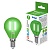 Лампа светодиодная UNIEL LED-G45-5W/GREEN/E14 GLA02GR картон. стекло, зеленый свет