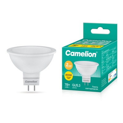 Лампа CAMELION LED7-JCDR/830/GU5.3 220V 7W (1/10/100)