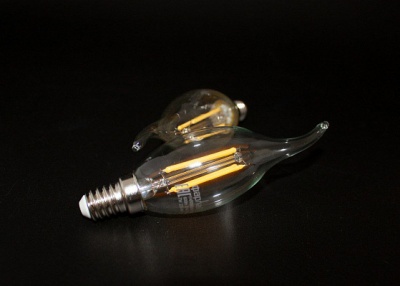 Лампа светодиодная Фарлайт нитевидная прозрачная свеча на ветру СW35 11Вт 6500К Е14