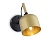 Спот накладной AMBRELLA TR97102 GD/BK золото/черный E27 max 40W D130*223*273 с выключателем