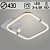 Люстра DK6099/1+1 WH+CR белый/хром 52W+5W LED 3000-6500K d430 ПДУ диммер,mobile HN23