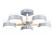 Светильник Ambrella FL4826/5 GR серый 3000K-6400K 65W D580*160 (ПДУ ИК)