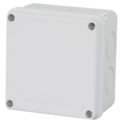 Коробка разветвительная STEKKER EBX31-02-65 100*100*70 мм, 7 выбивных отверстий , IP65, светло-серая