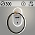 Бра WG5003/C WH+BK белый/черный 48W LED 3000-6000K d300 часы, OLY24