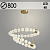 Люстра P788-800+600 AB бронза 130W LED 4000K d800 h100, ZOK23