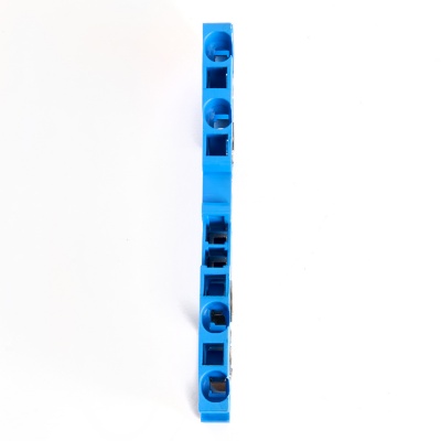 Зажим самозажимной, 4-проводной проходной ЗНИ - 2,5, JXB ST 2,5, синий LD554-2-25