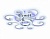 Светильник Ambrella FA5146/8+1 CH хром 112W D620*130 (ПДУ РАДИО 2.4G)