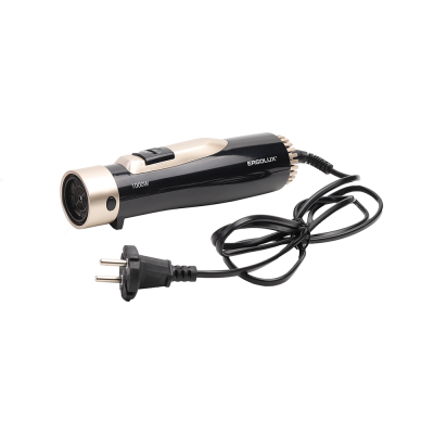 Фен-расческа ERGOLUX ELX-HD04-C64 черный/золото 1000Вт, 220-240В, с 3 насадками