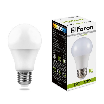 Лампа светодиодная FERON LB-93 32LED/12W 230V E27 4000K A60 (10/50)