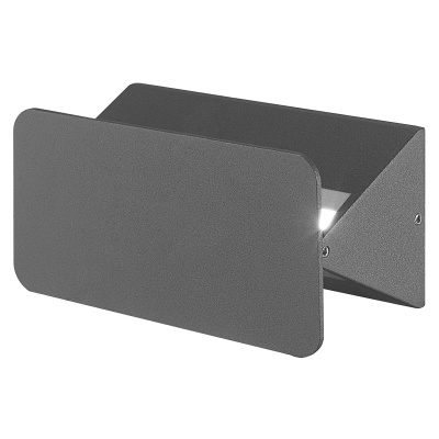 Светильник архитектурный UNIEL ULU-S35A-6W/4000K IP54 BLACK накладной. Белый свет (4000K). Черный