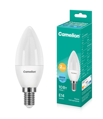 Лампа CAMELION LED10-C35/845/E14 220V 10W ()