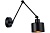 Светильник настенный Ambrella TR8148 BK черный E27 max 40W 340*120*490 с выкл. в стиле лофт