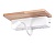 Светильник настенный Ambrella FW290 WH/LW бел/светл деревоLED 4200K+3000K 4W+1 с полкой, выкл. и USB