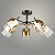 Люстра N5969/5 COFFEE+FGD кофе/золото 5x40W E27 d620 h300, QH23