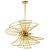 728183 Люстра ZETA 8х40W E14 ЗОЛОТО
