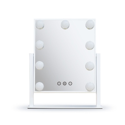 Зеркало CAMELION M283-DL C01 бел. (с LED подсвет.1х, рег.ярк. и цвет.темп, с доп.зеркалом 7х)