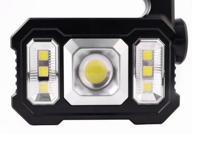 Фонарь ULTRAFLASH LED51526 аккум. 4В, черный, 1LED+COB+6xSMD, 3 Вт, 4 реж, Micro-USB, бокс