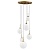 813062 Люстра GLOBO 6х40W E14 gold/white