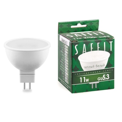 Лампа светодиодная SAFFIT 11W 2700K 230V GU5.3, SBMR1611