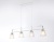 Люстра подвесная Ambrella TR303242/4 WH/CH/CL/FR белый/хром/прозрачный/белый матовый E27*4 max 60W 